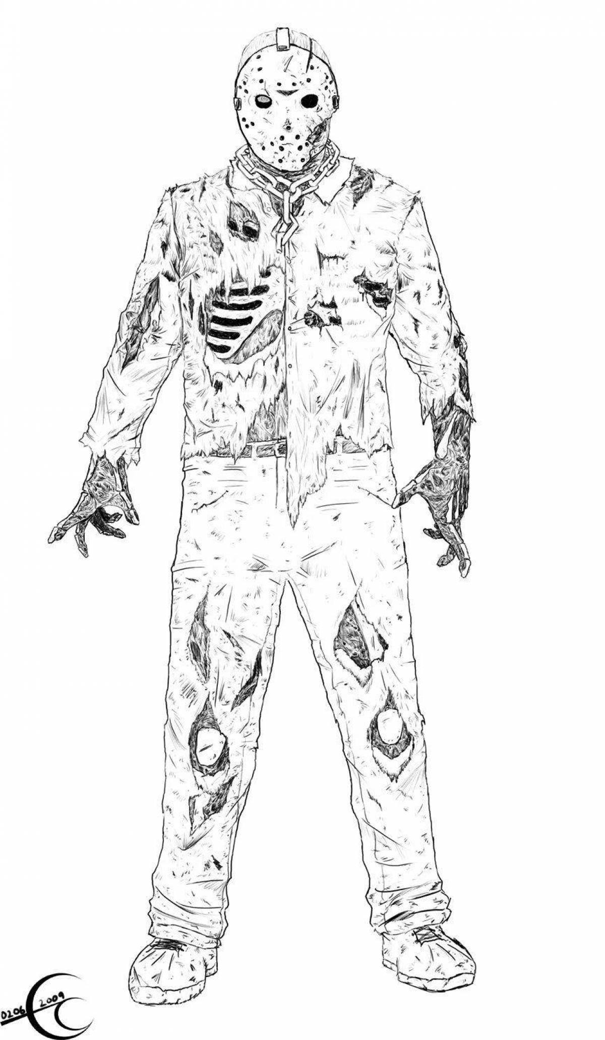 Terrible friday the 13th coloring book