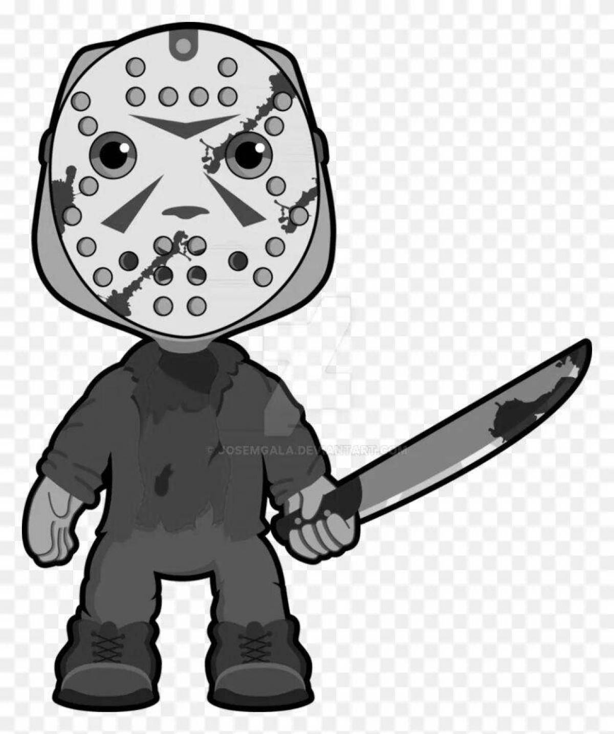 Shocking Friday the 13th coloring book