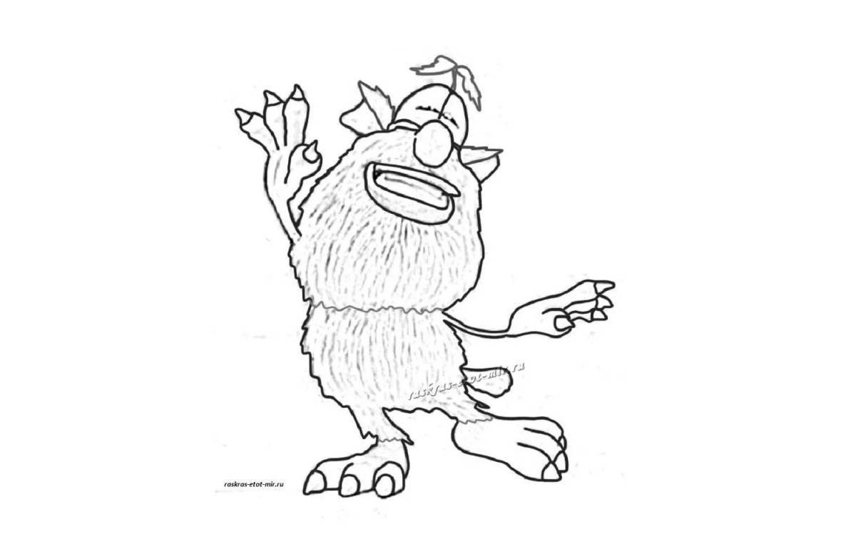 Coloring lovely buba print