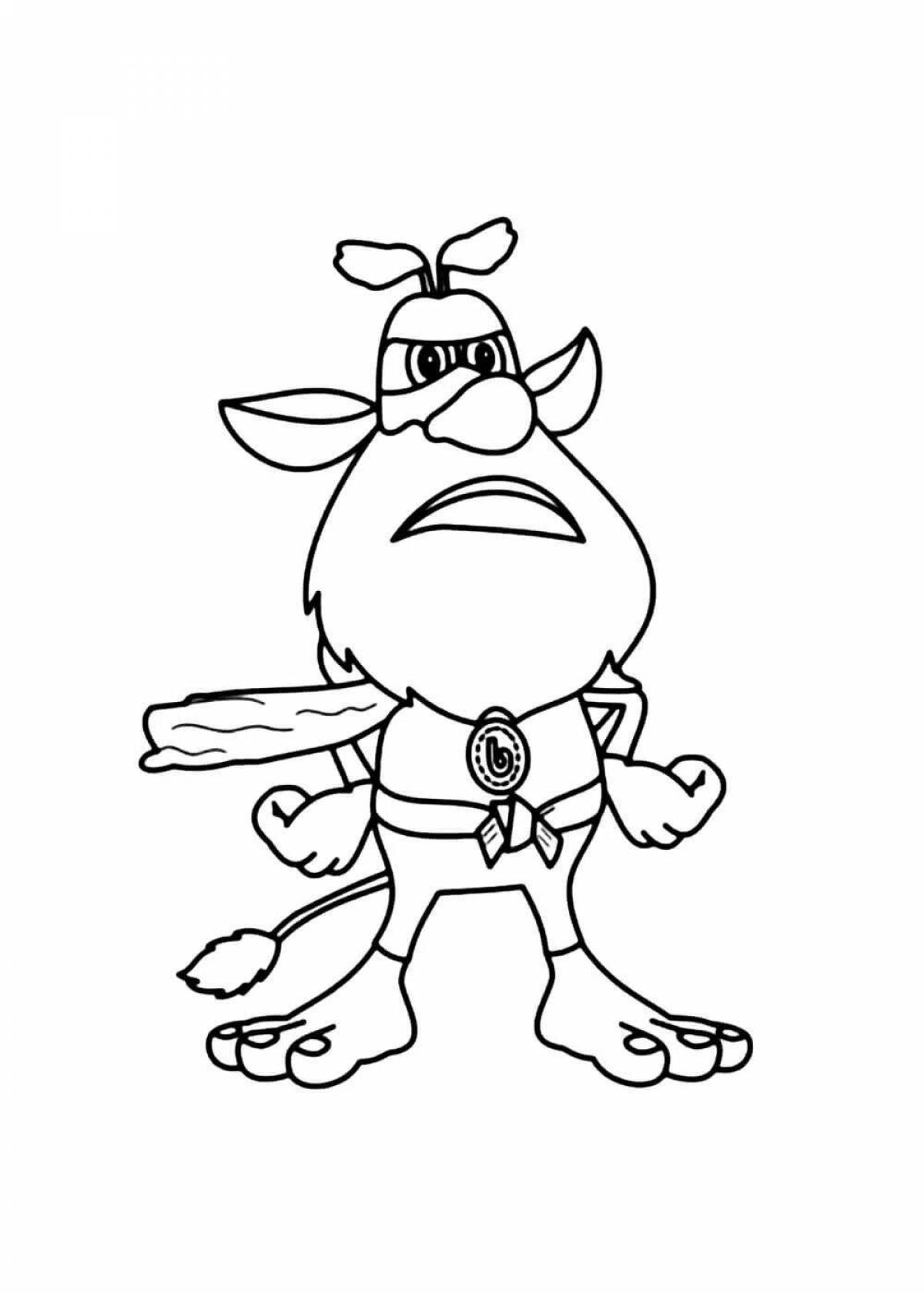 Amazing buba print coloring page