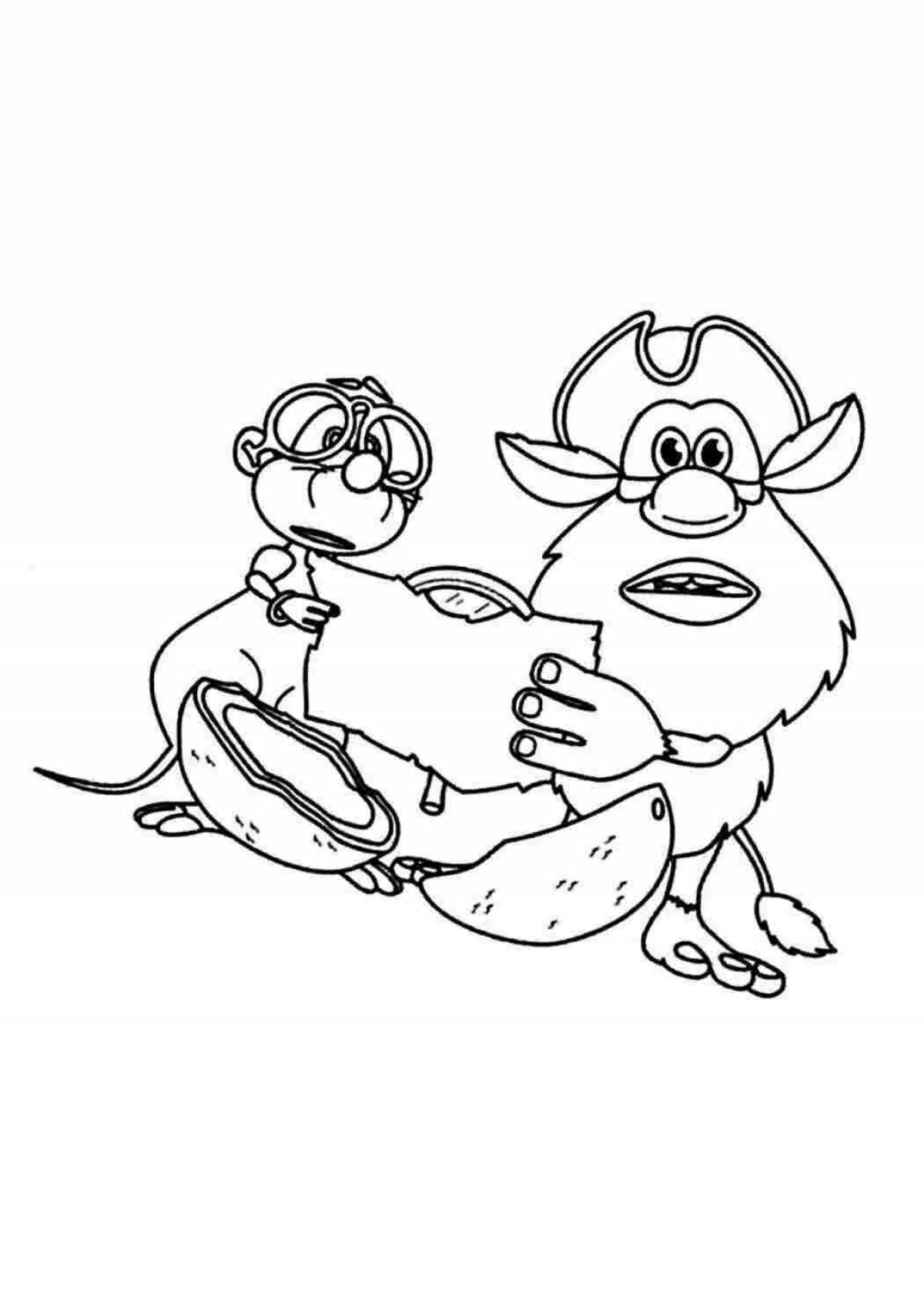 Buba print coloring book