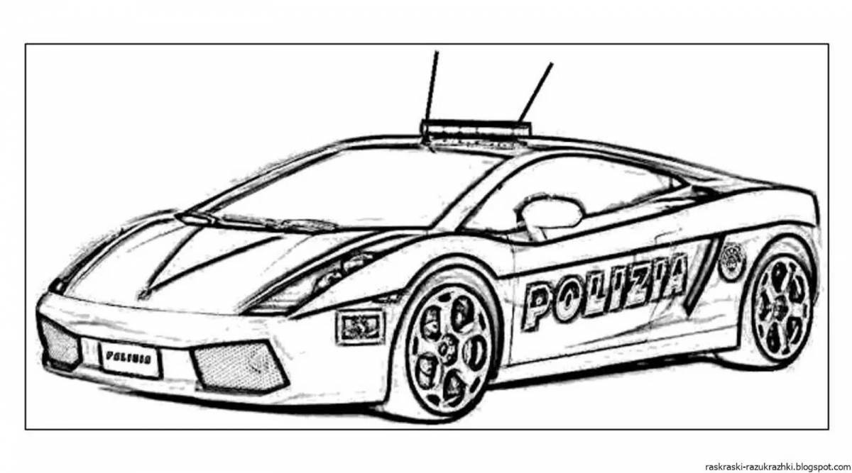 Coloring for bmw luxury cop