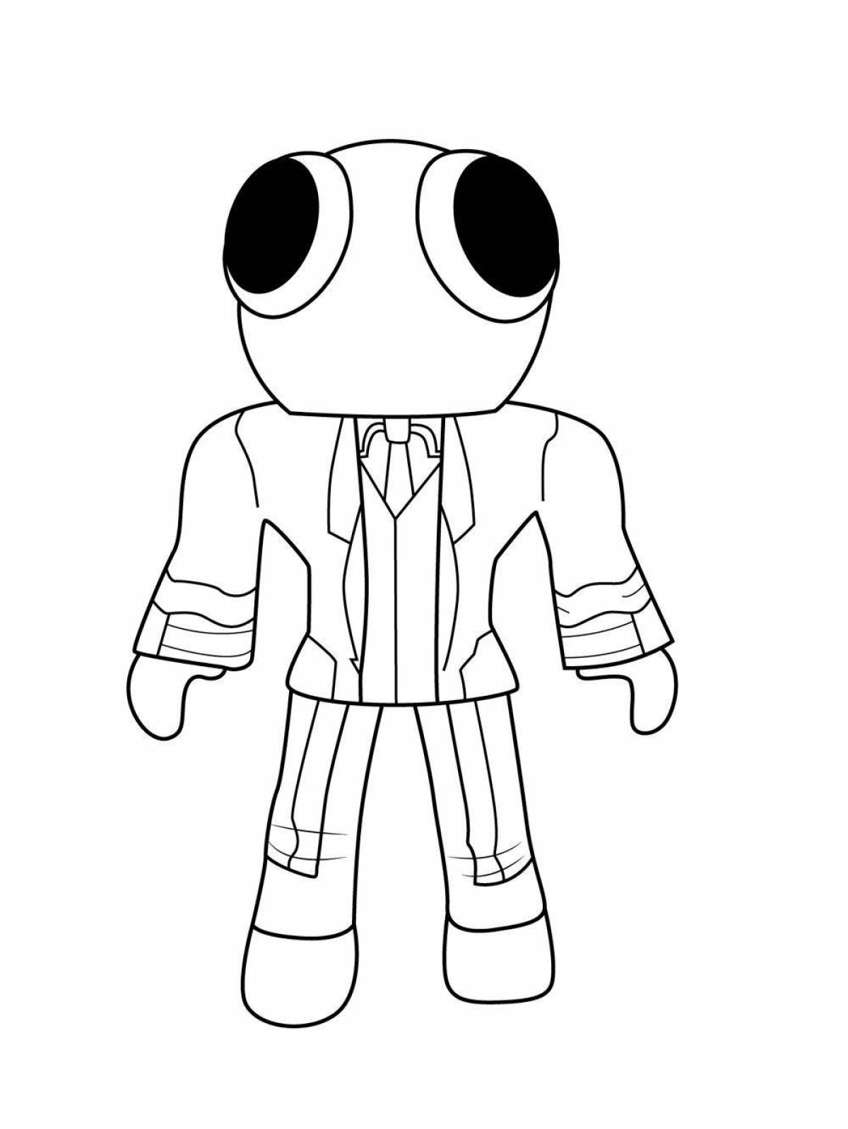 Roblox brookhaven colorful coloring page