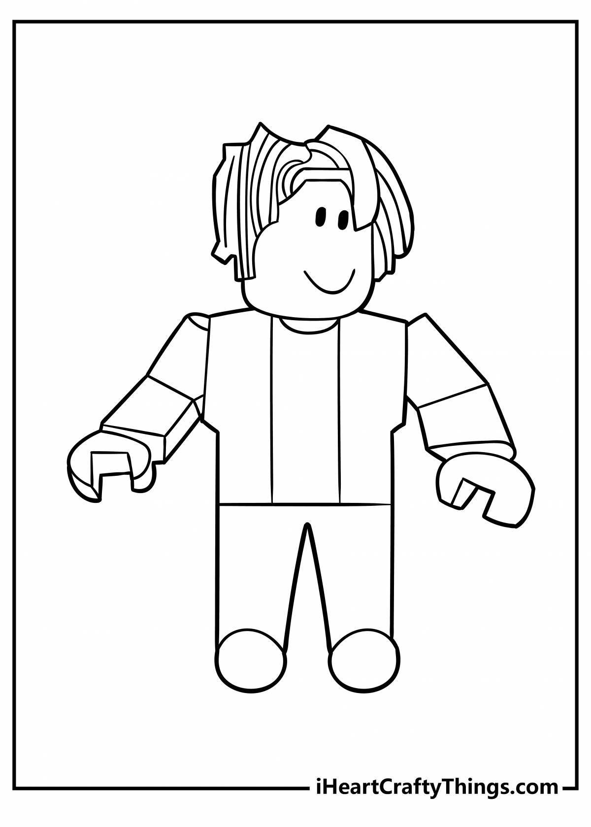 Intricate roblox brookhaven coloring page