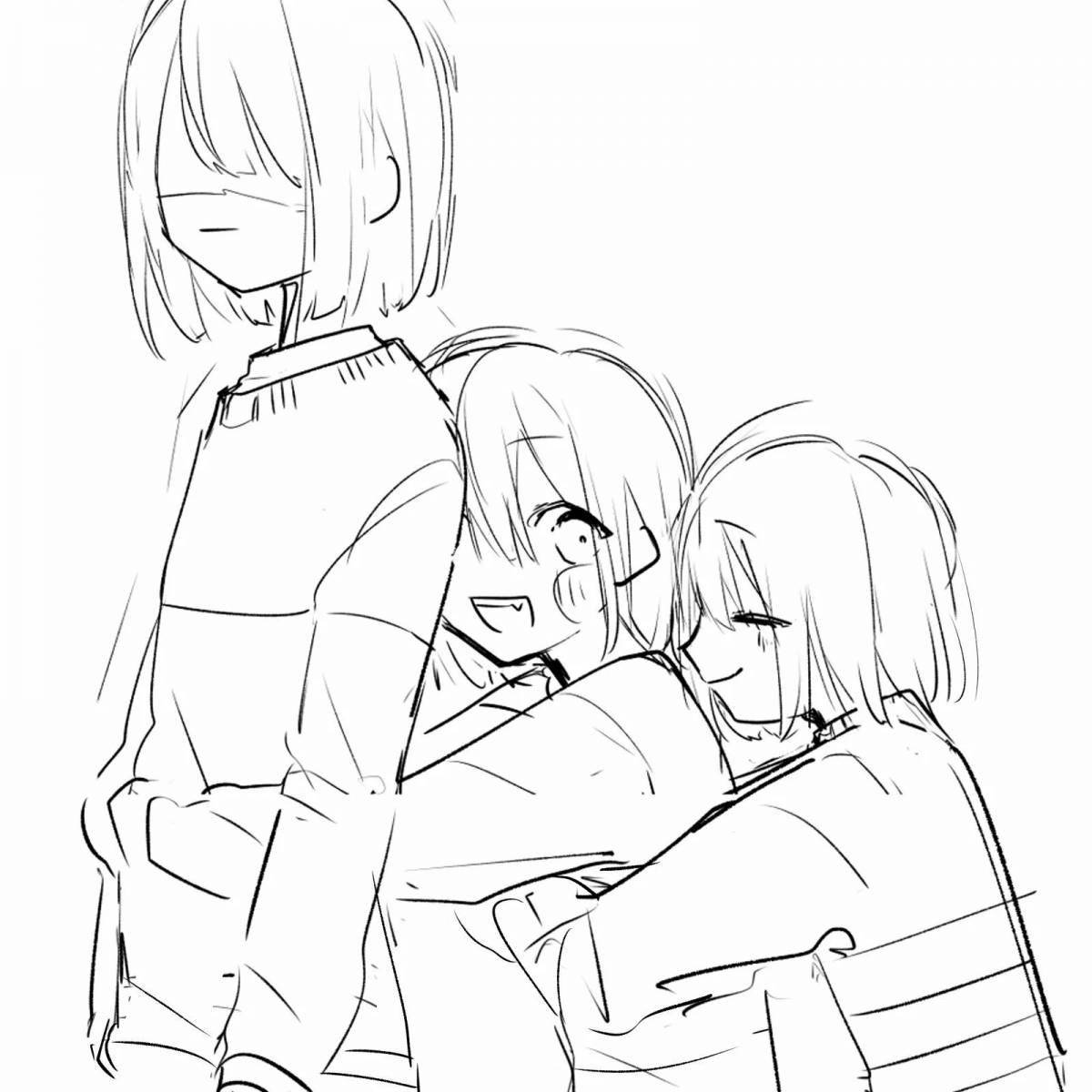 Chara shining undertail coloring page