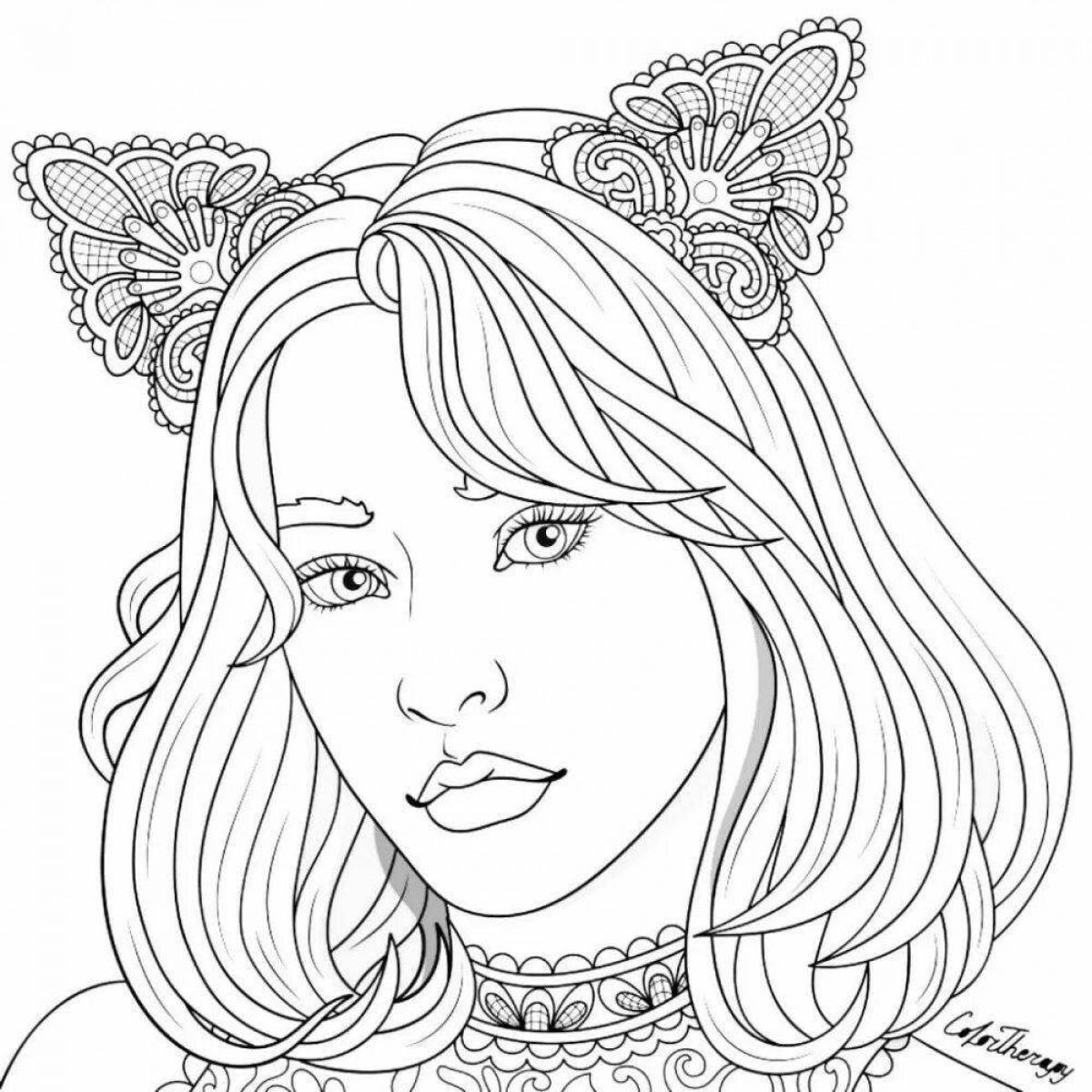 Relaxing anti-stress wildberry coloring book