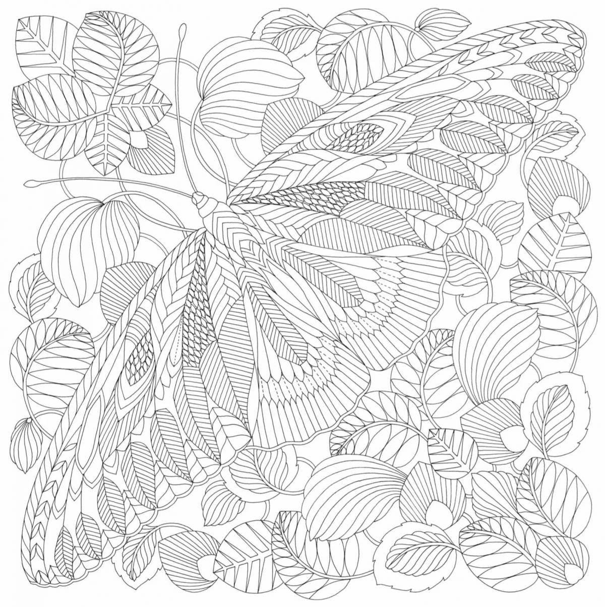 Tranquil wildberry antistress coloring book