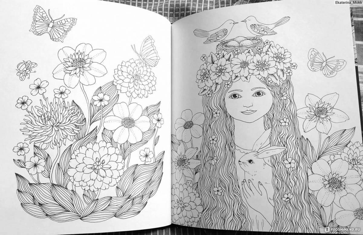 Exciting wildberry anti-stress coloring book