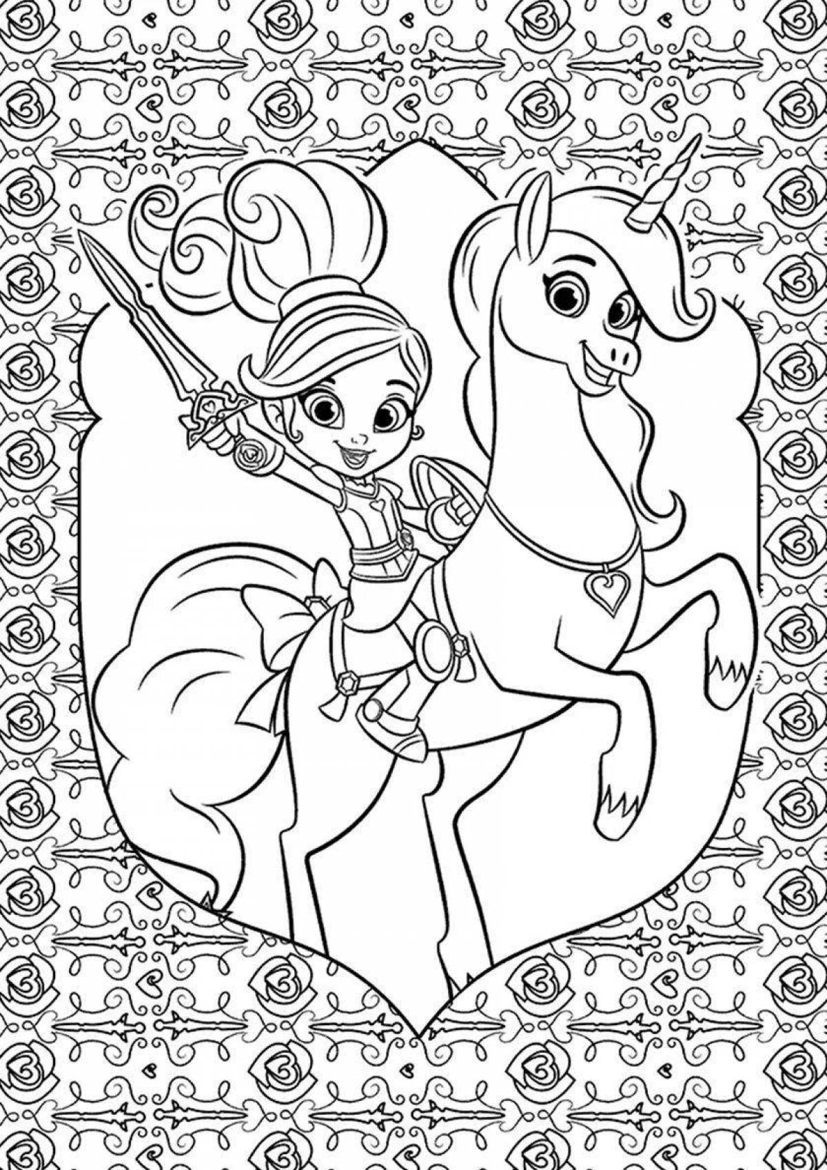 Exquisite enchantimals unicorn coloring book