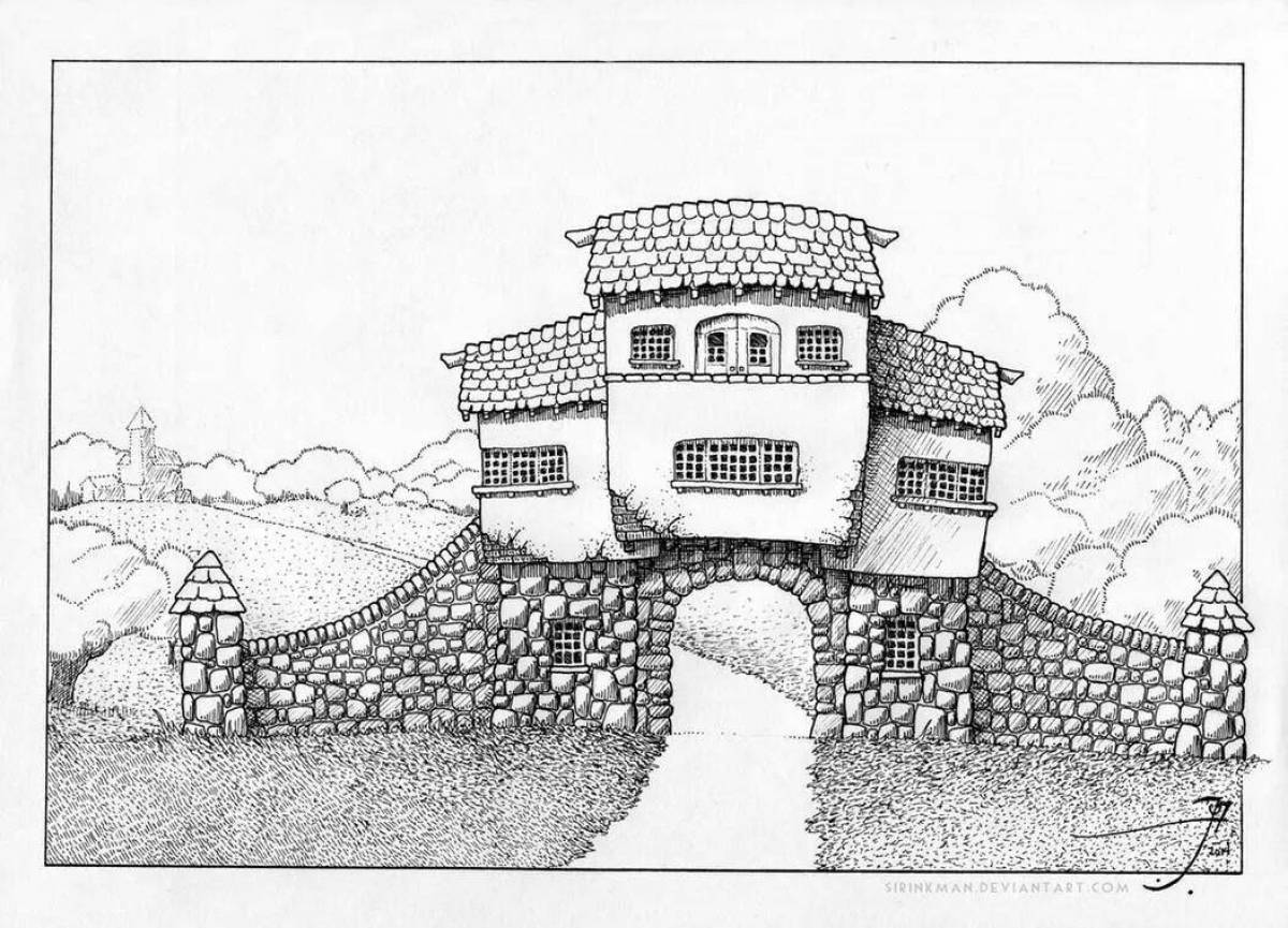 Photo Perfect coloring amazing buildings