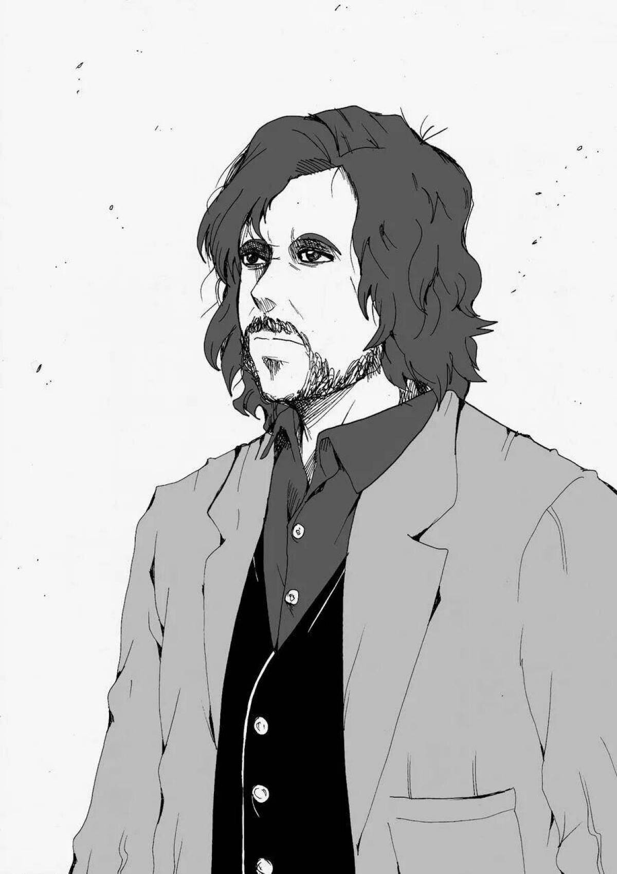 Coloring book shining sirius black