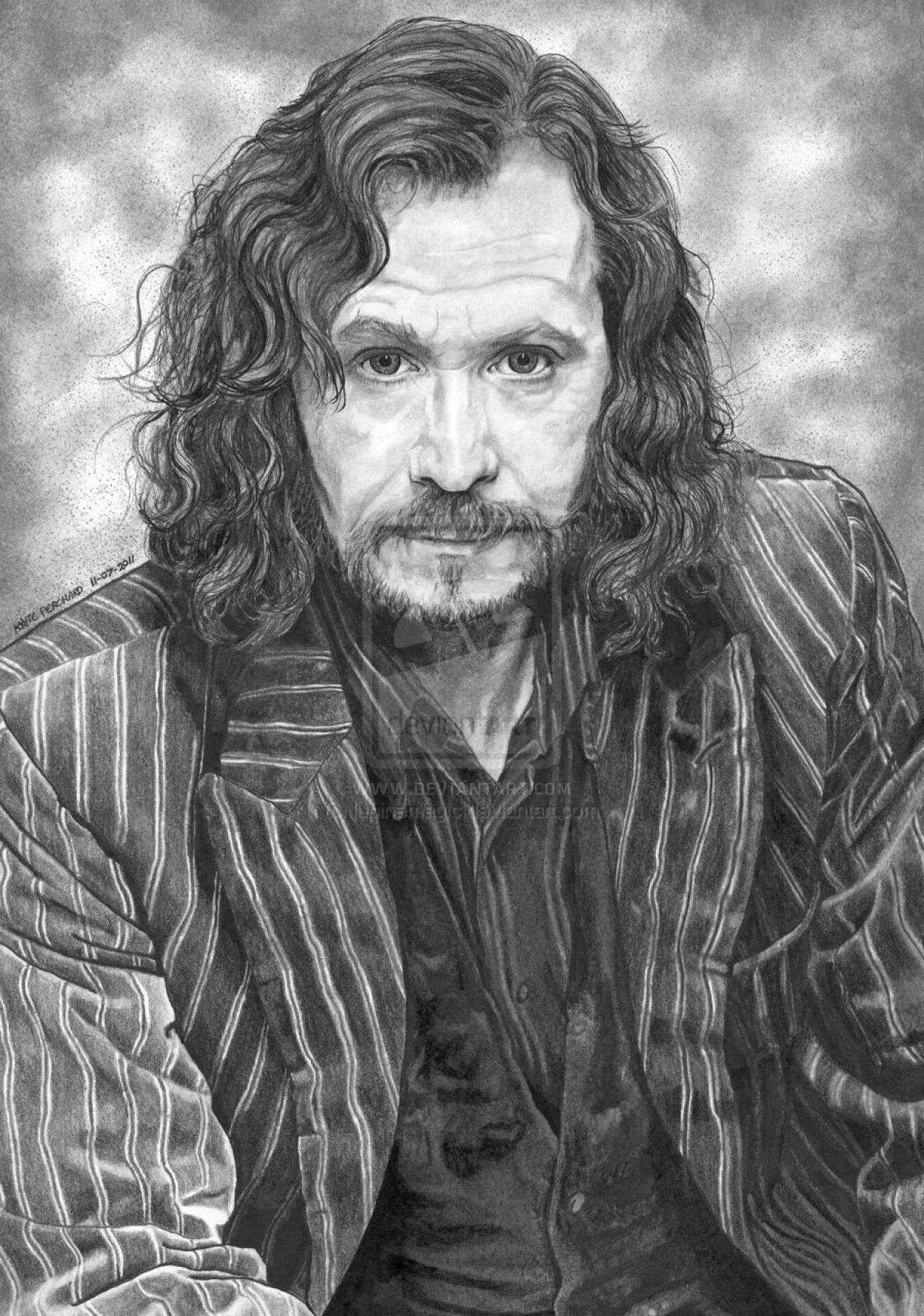 Ярко окрашенный sirius black coloring page