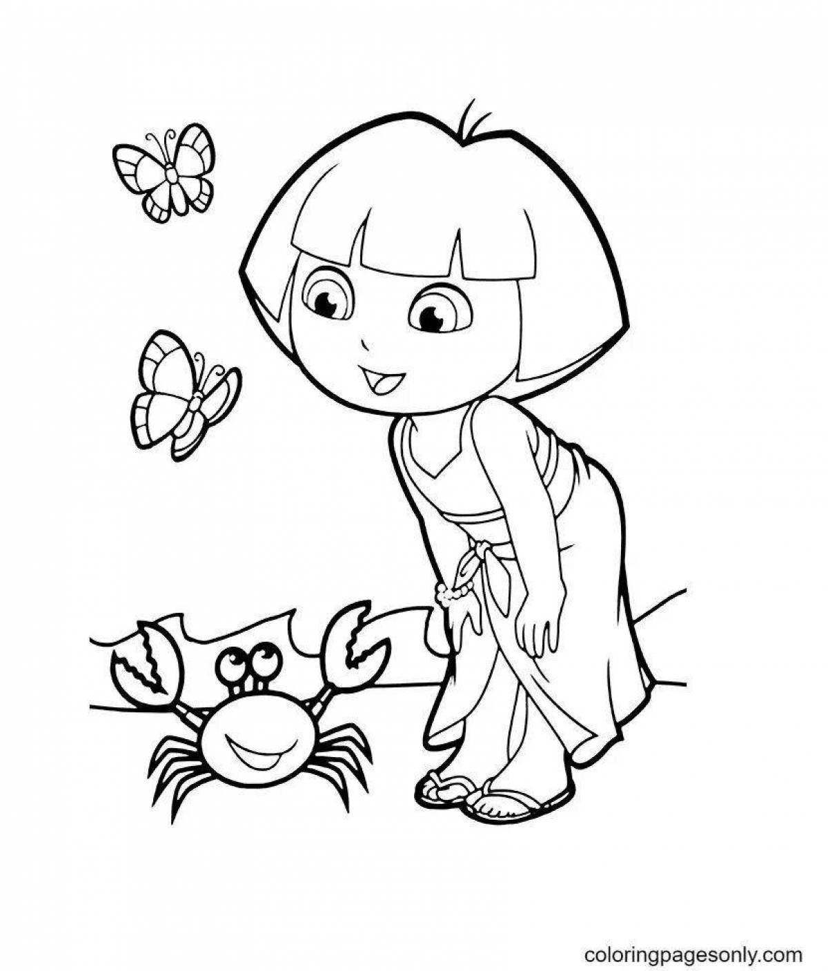 Living dora singer coloring book