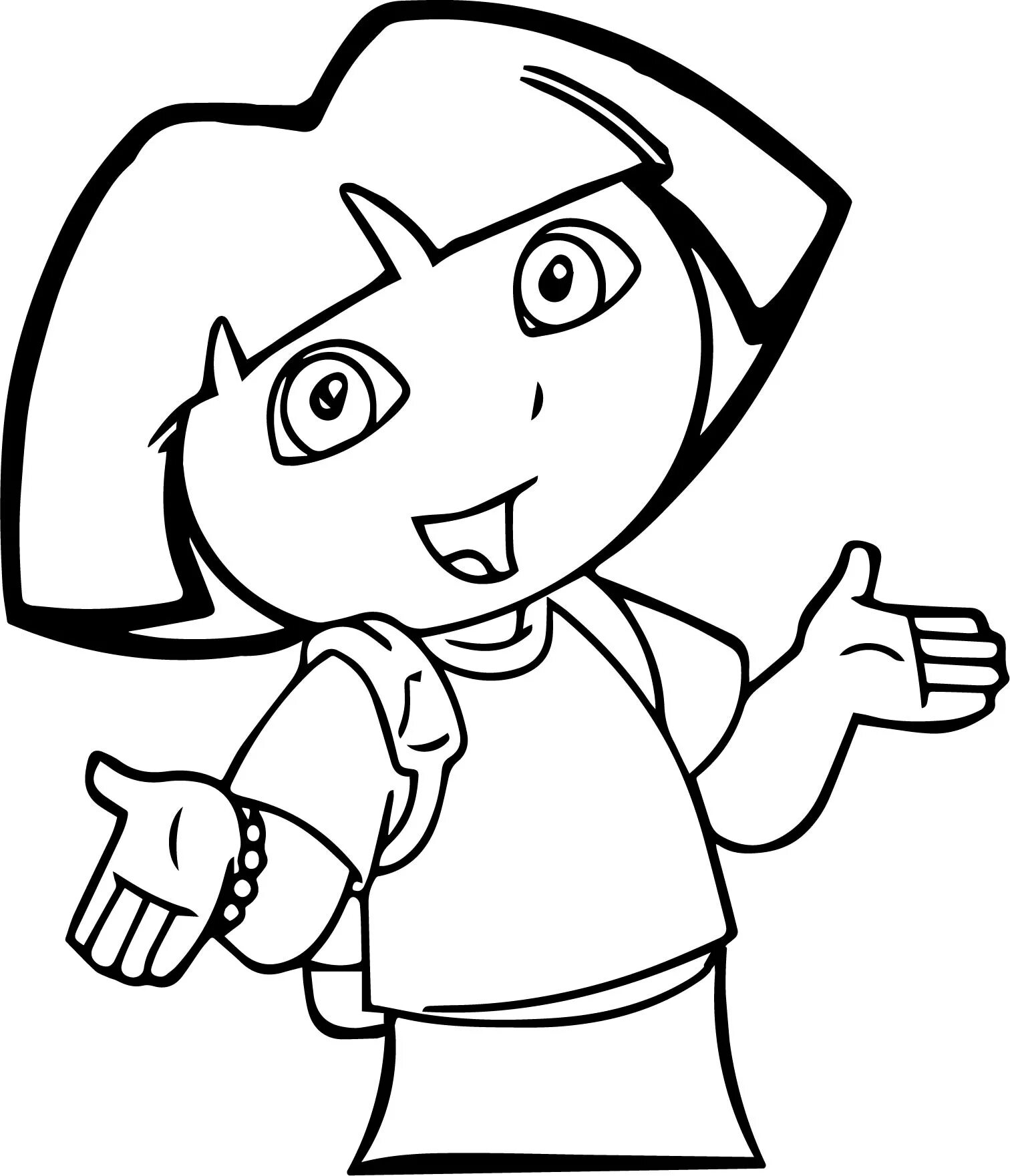 Charming dora singer coloring book