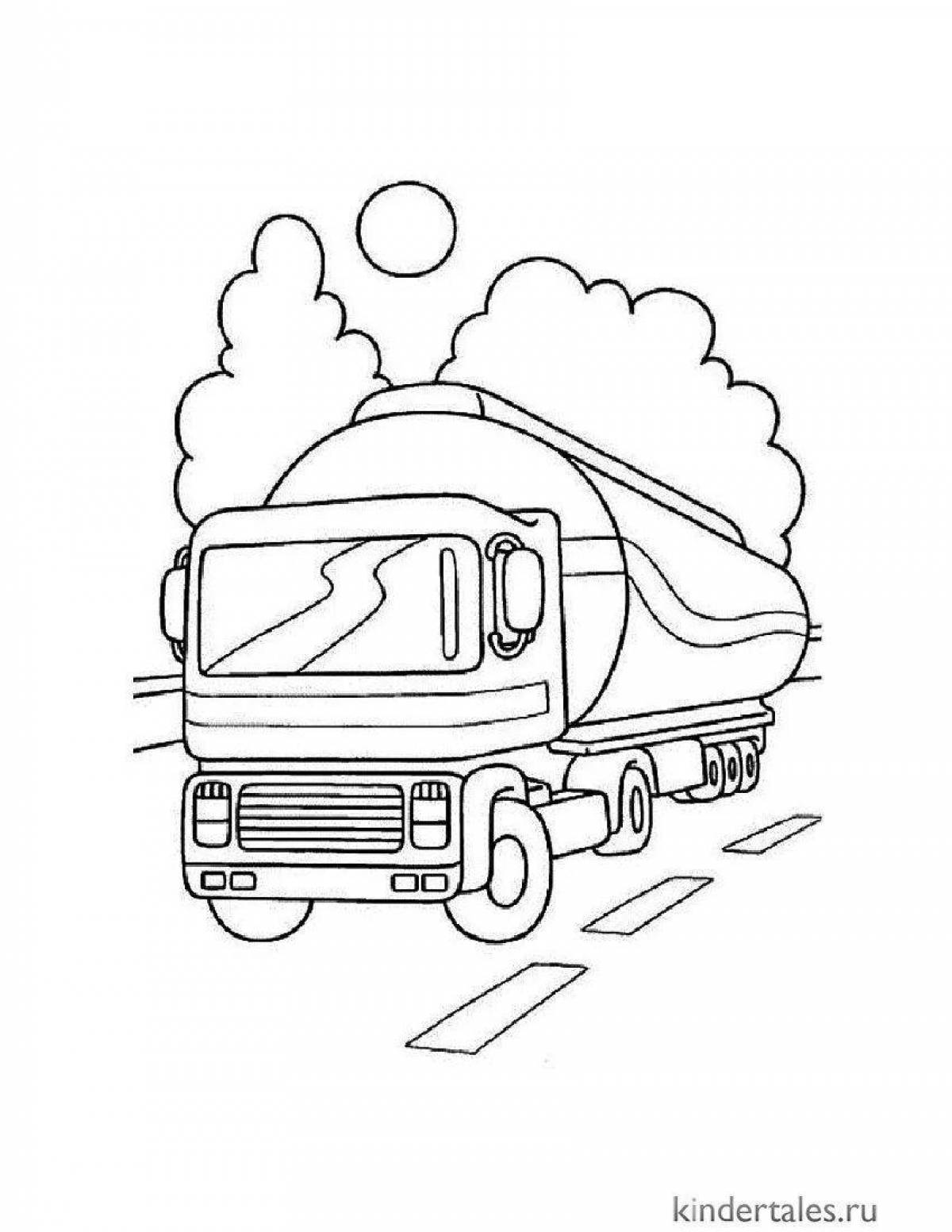 Fabulous sewer car coloring page
