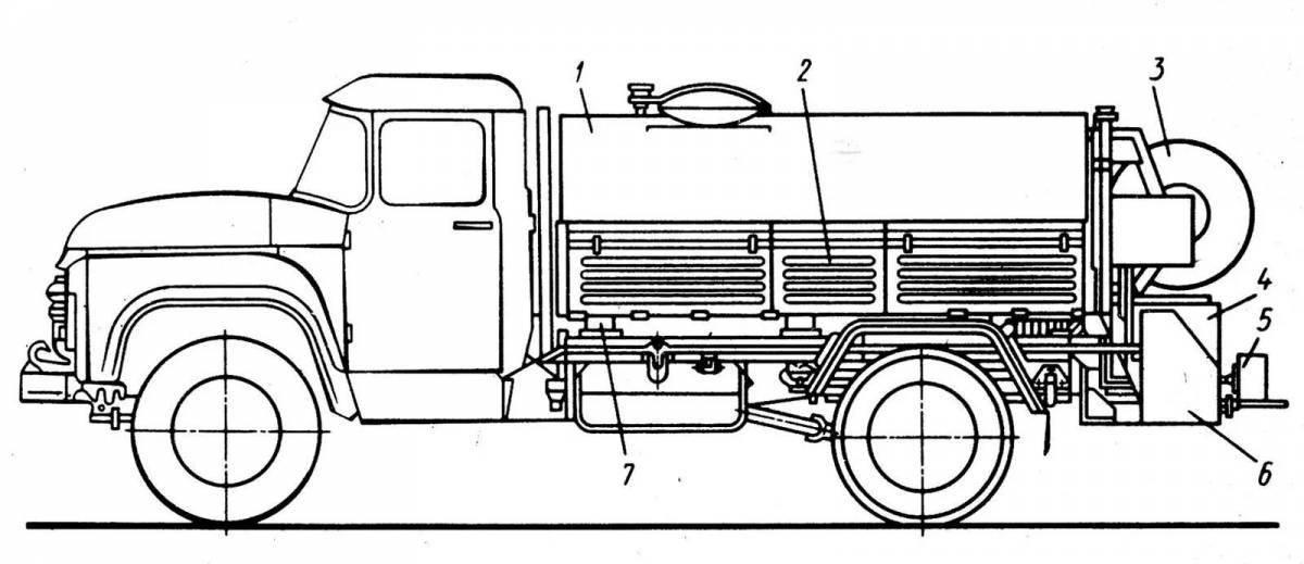 Photo Coloring page amazing sewer machine
