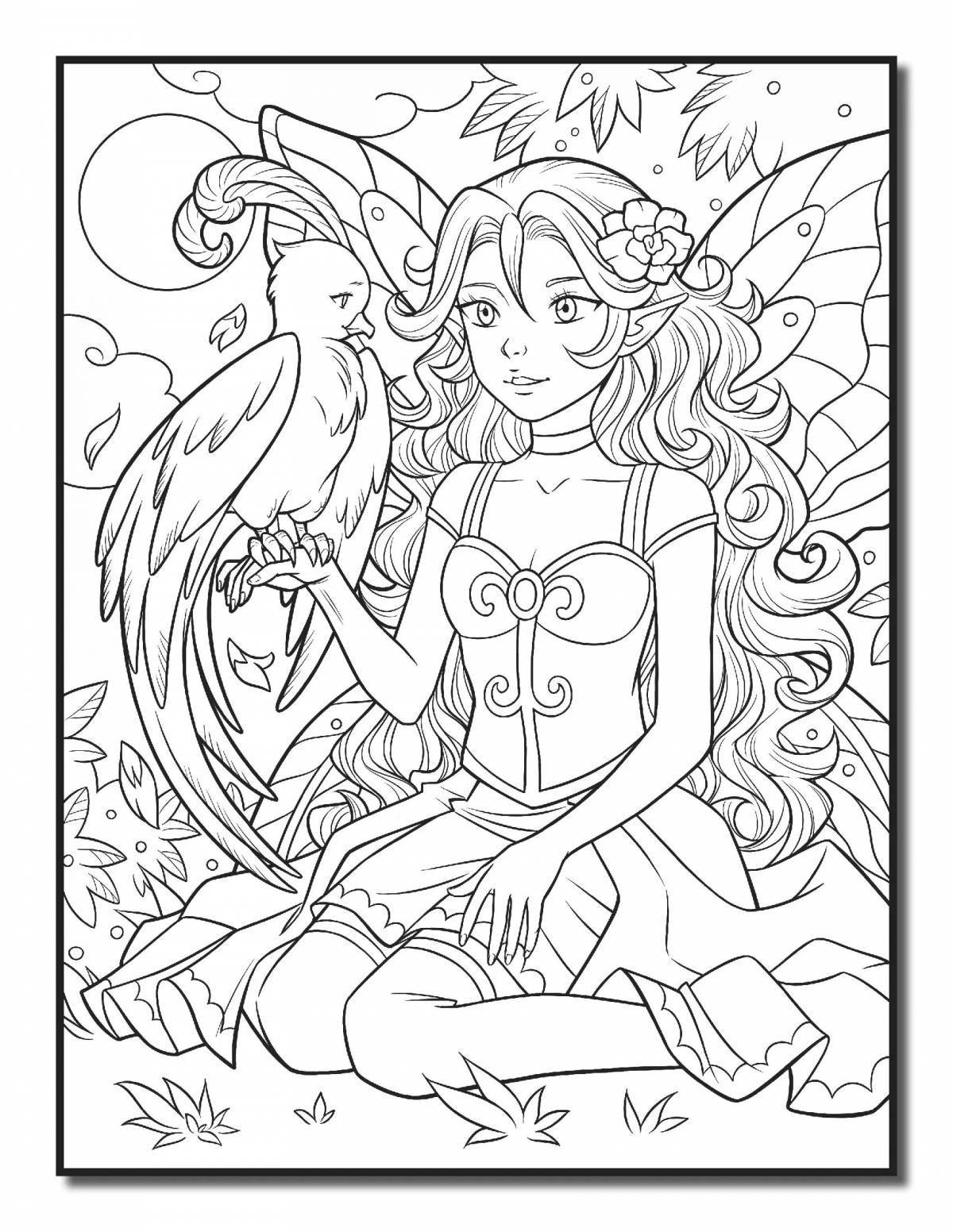 Great lego elves coloring pages