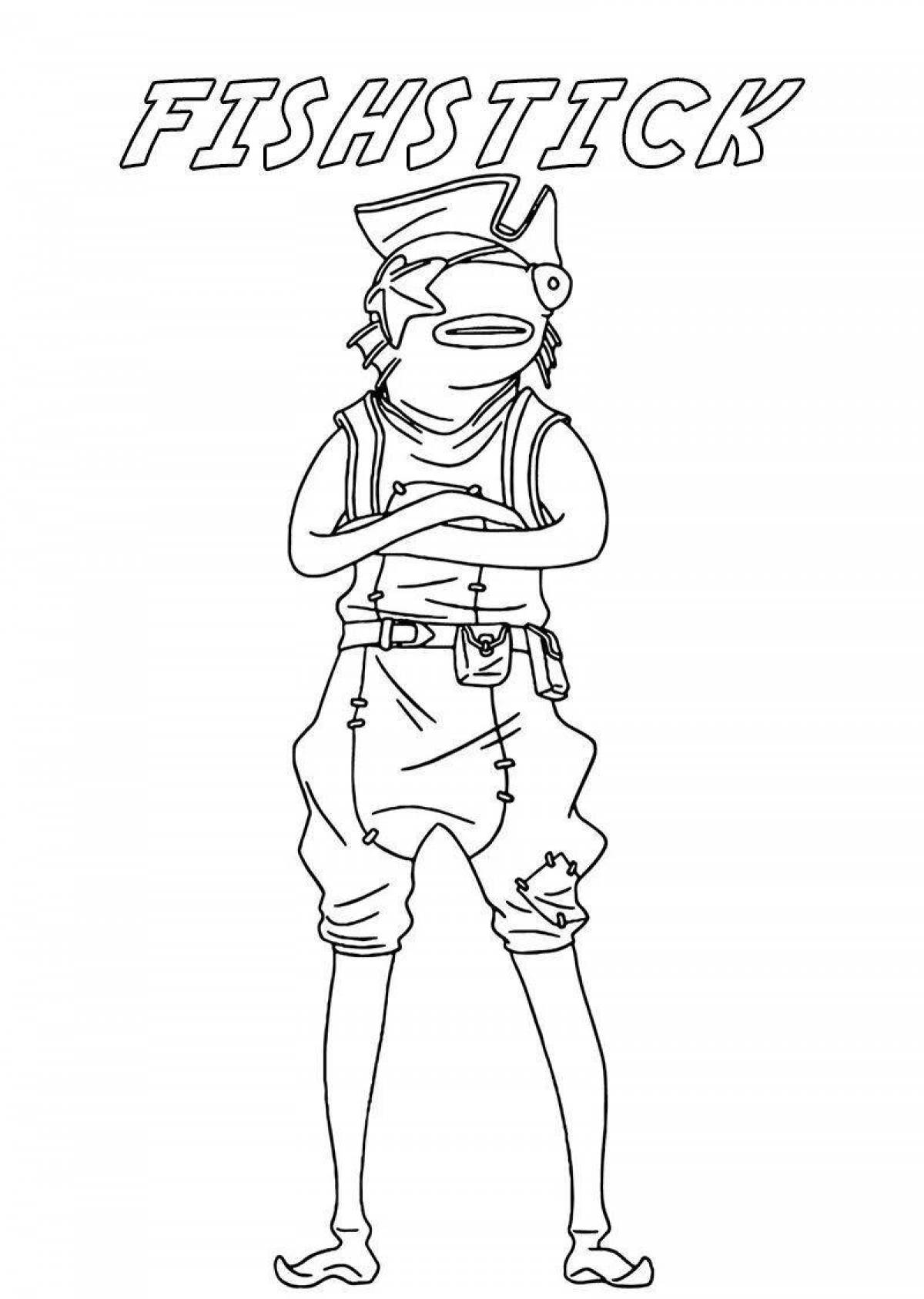 Radiant coloring page fortnite miner