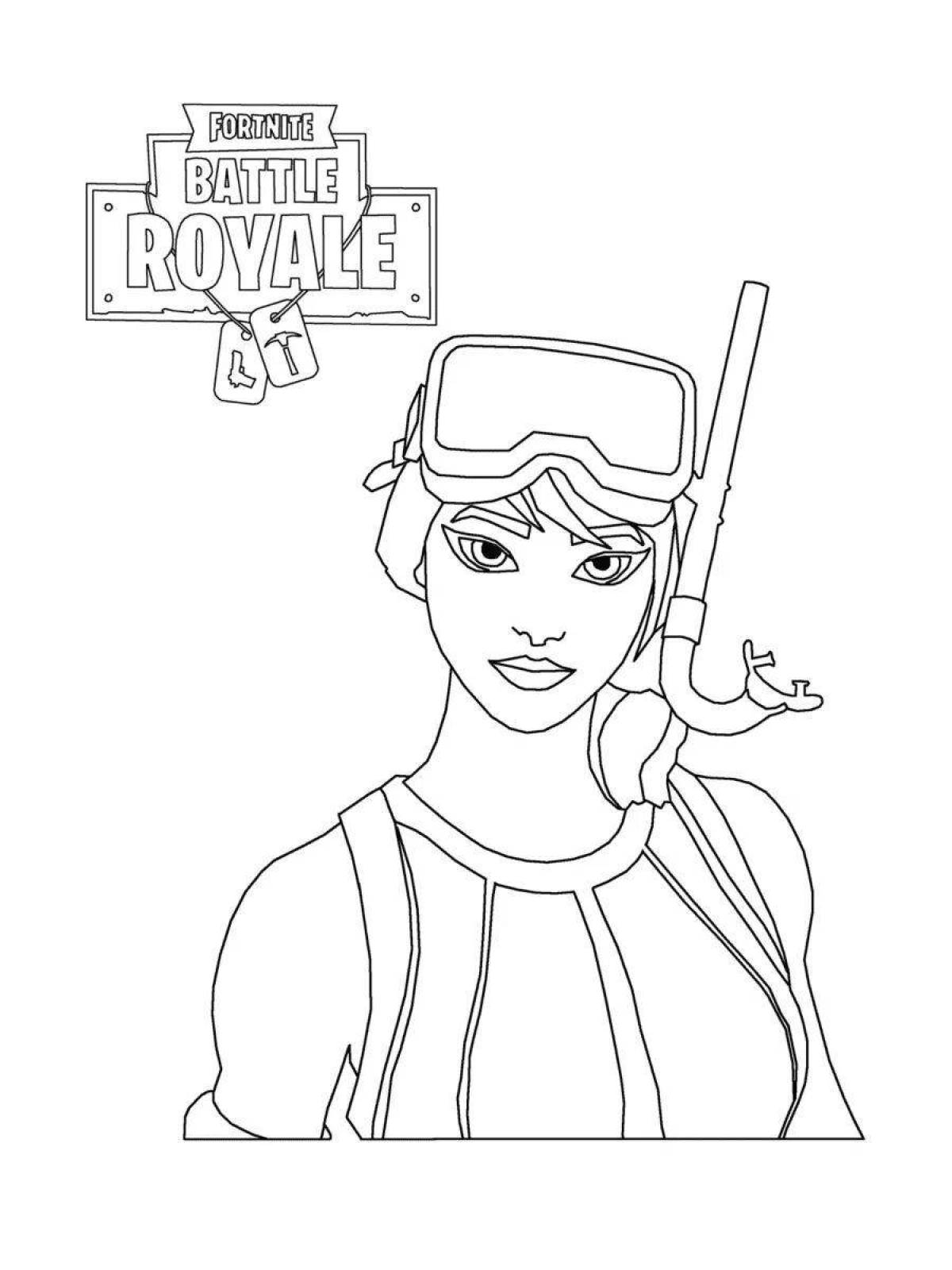 Delicate fortnite miner coloring