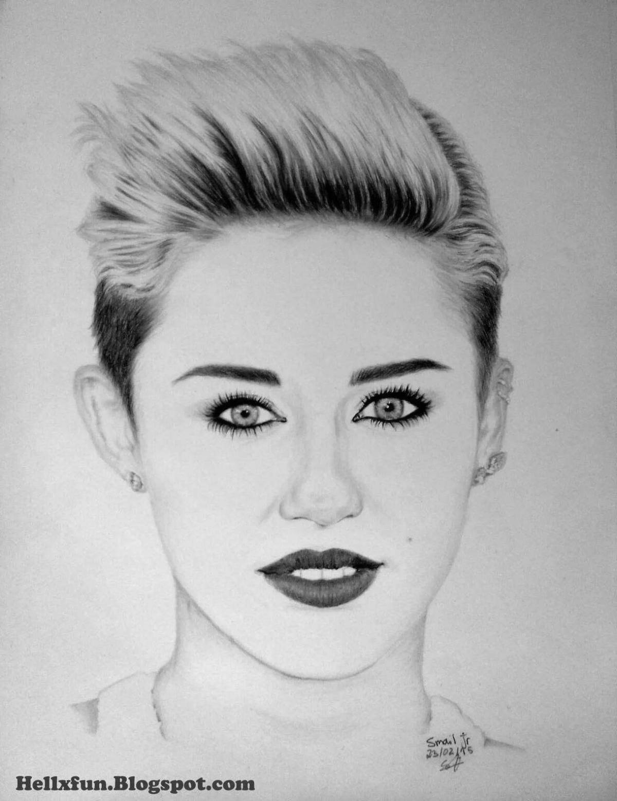 Miley Cyrus bright coloring