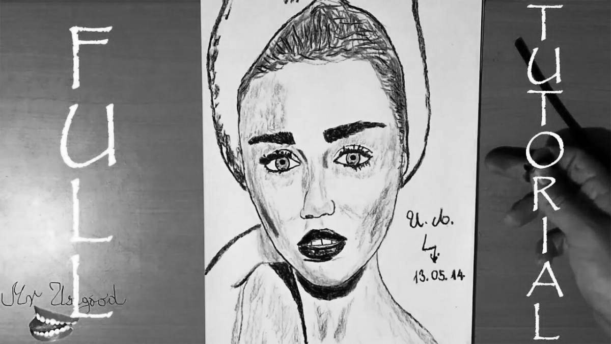 Miley Cyrus magic coloring book