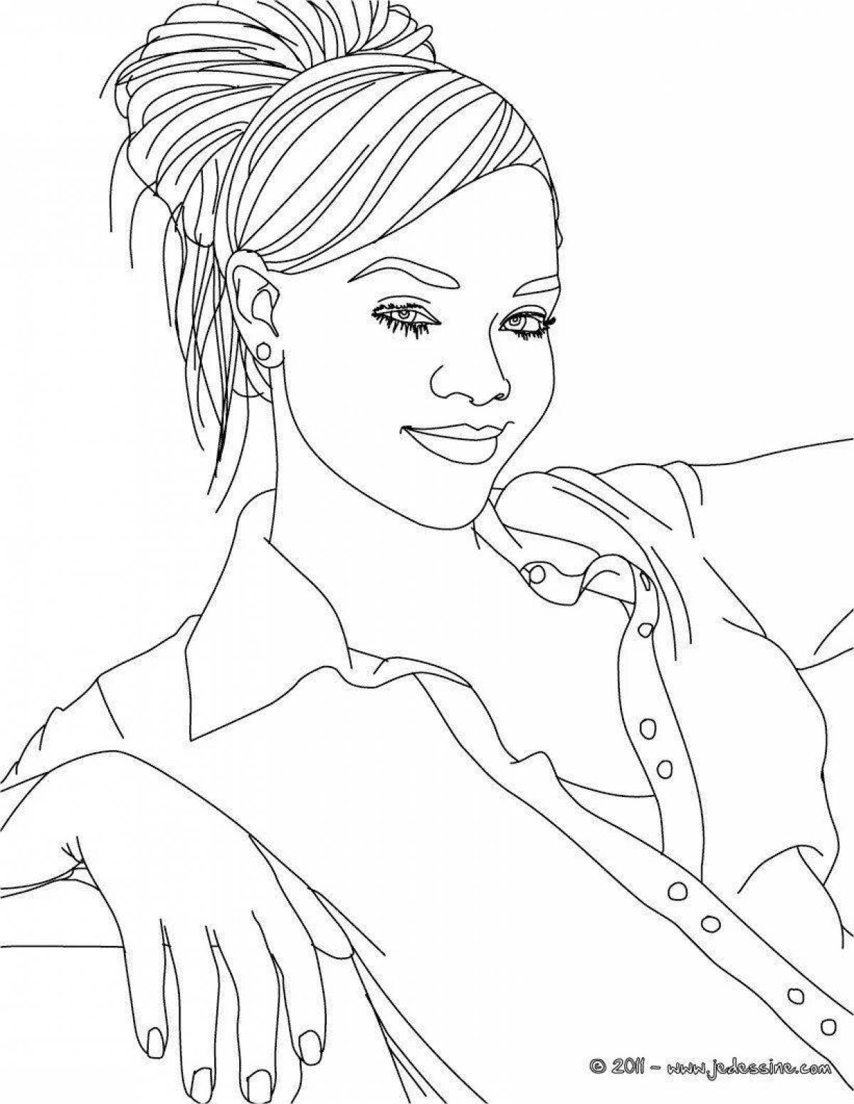 Sparkling miley cyrus coloring book