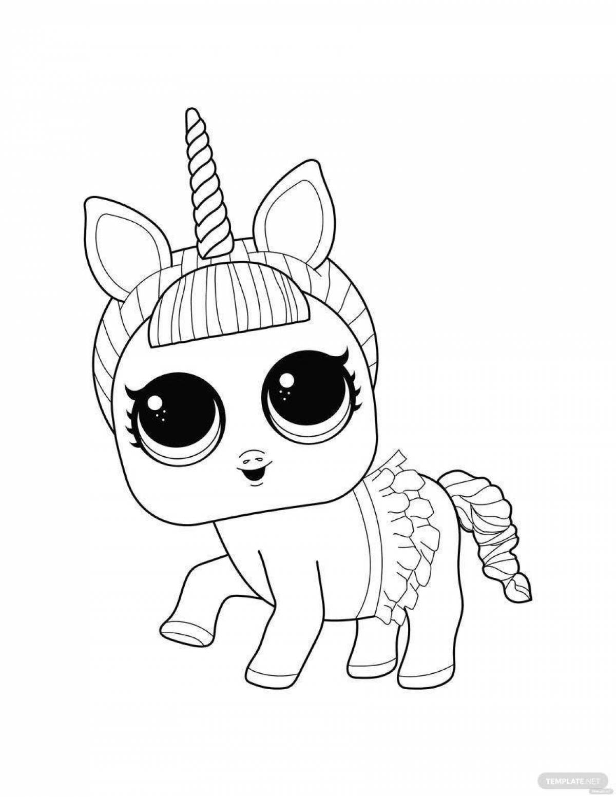 Exquisite minecraft unicorn coloring book