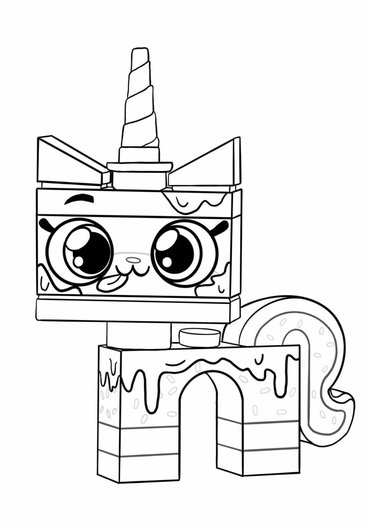 Fun coloring unicorn minecraft