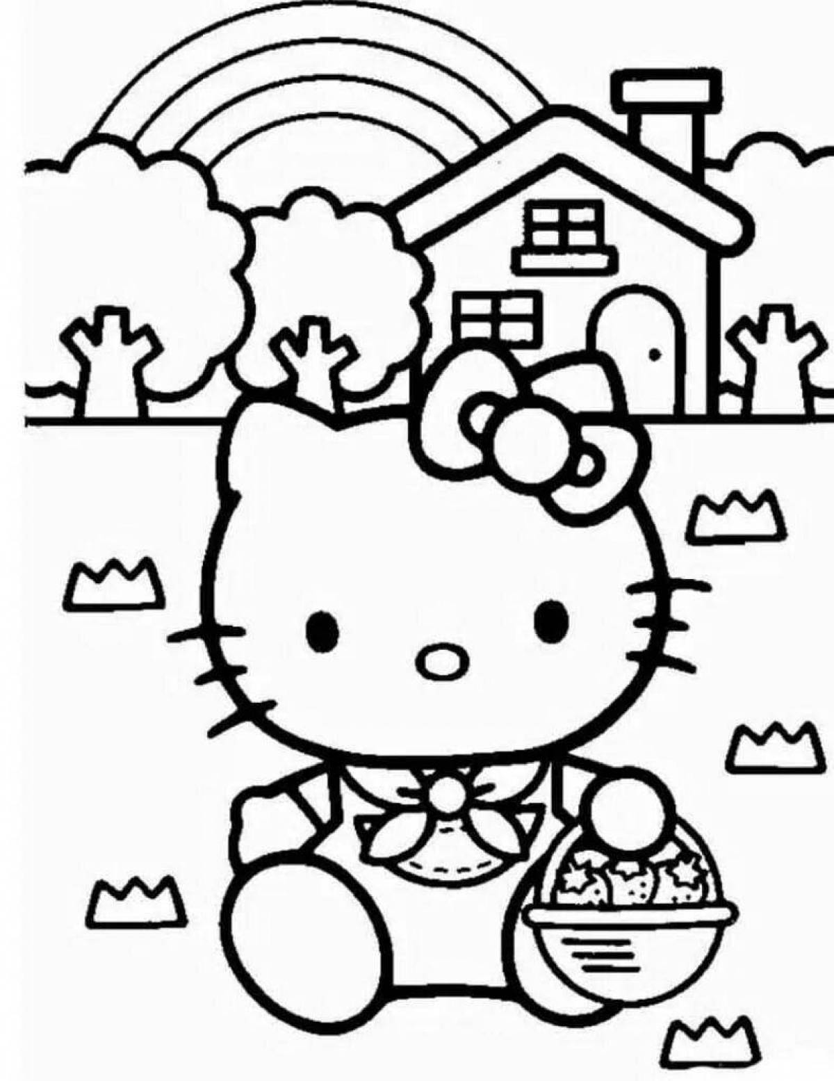 Hello kitty humorous coloring book
