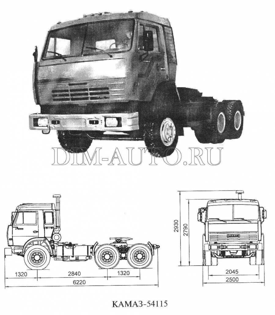 54115 камаз чертежи