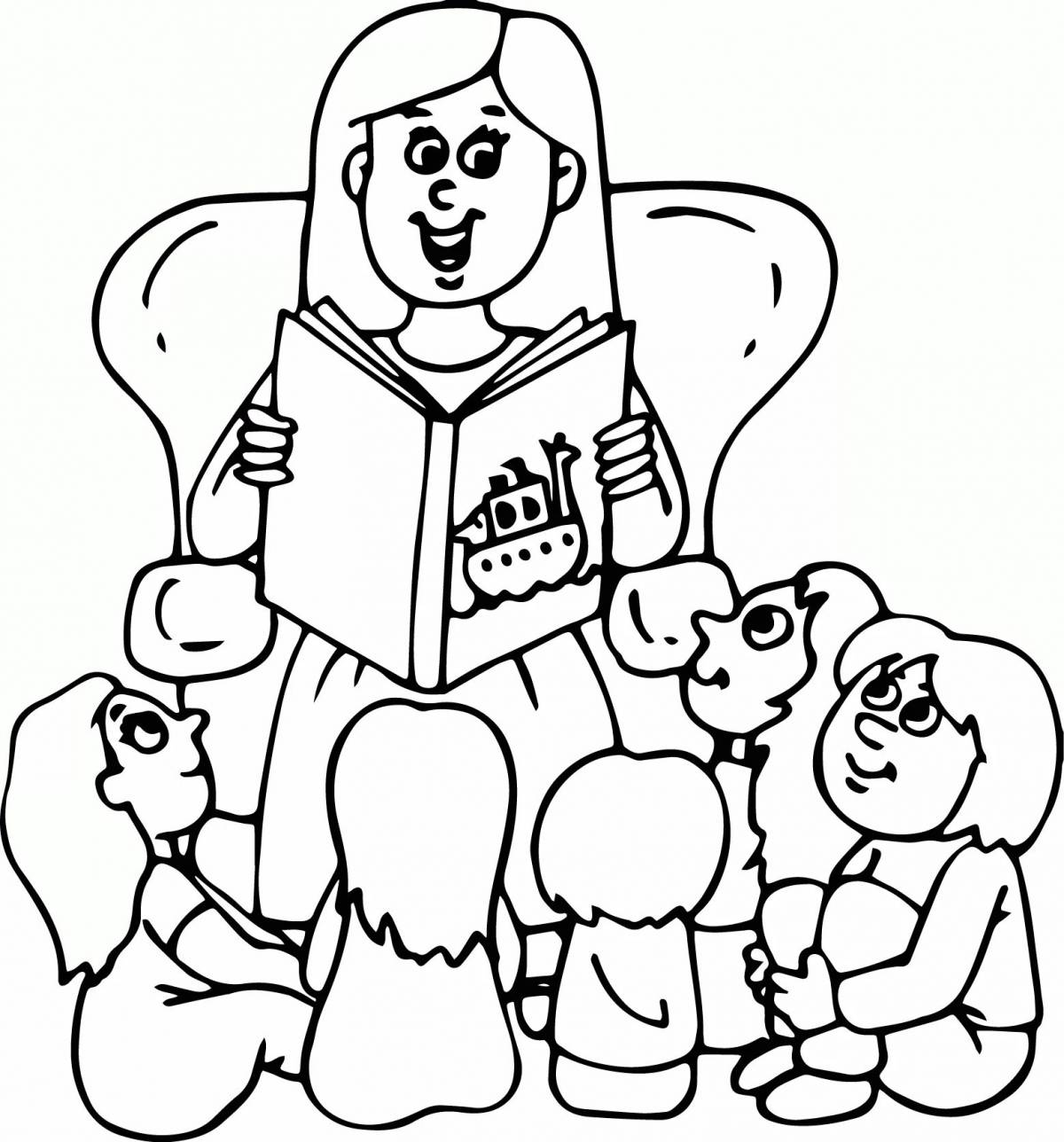 Children reading #12