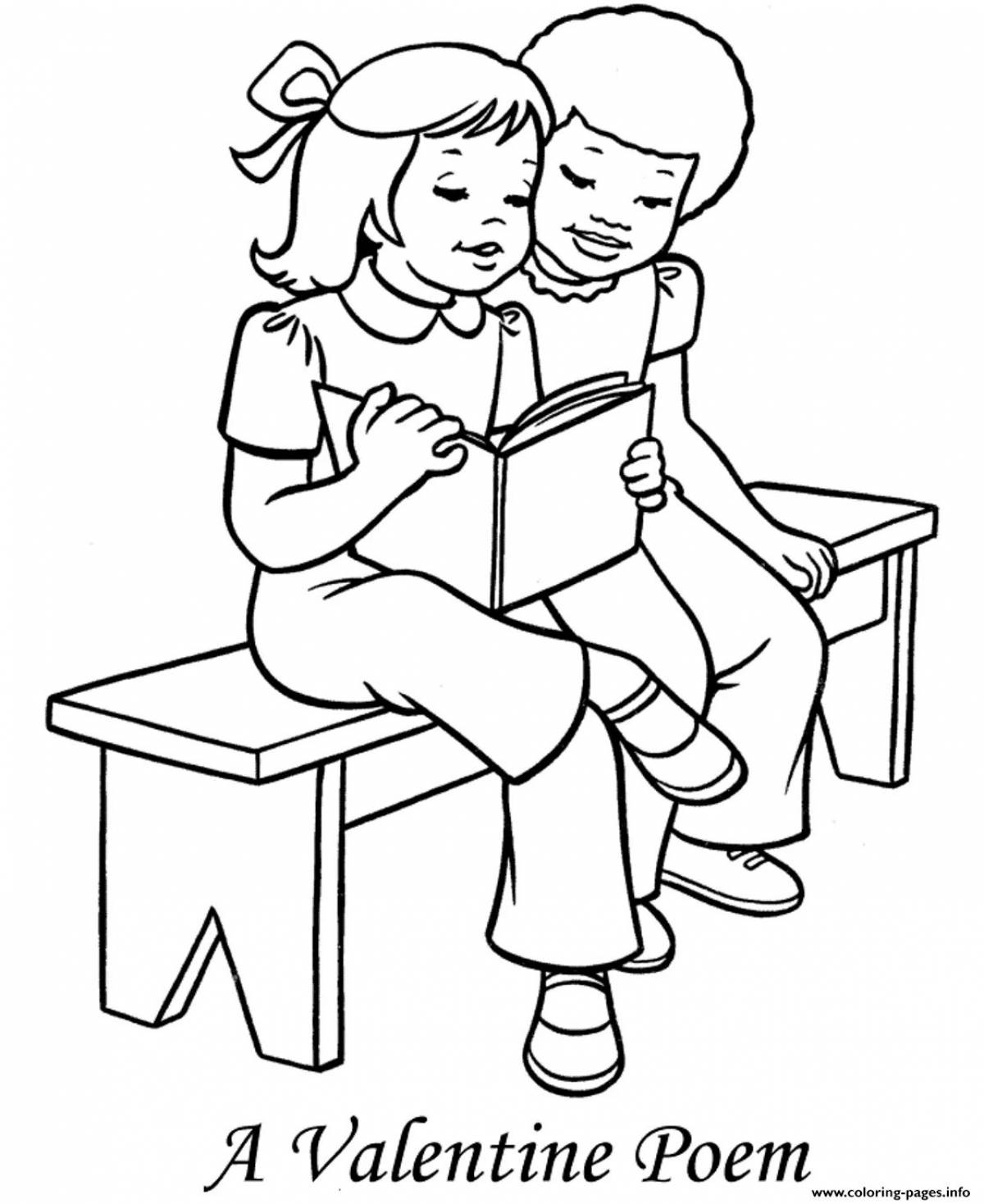 Children reading #13