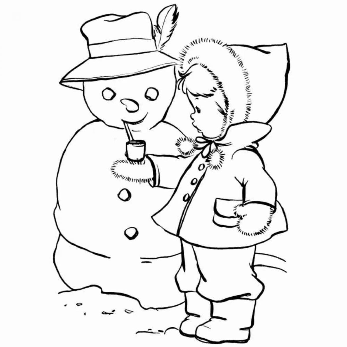 Девочка снеговик #12