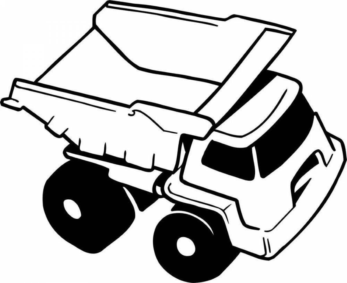 Раскраска Машинка игрушка #3