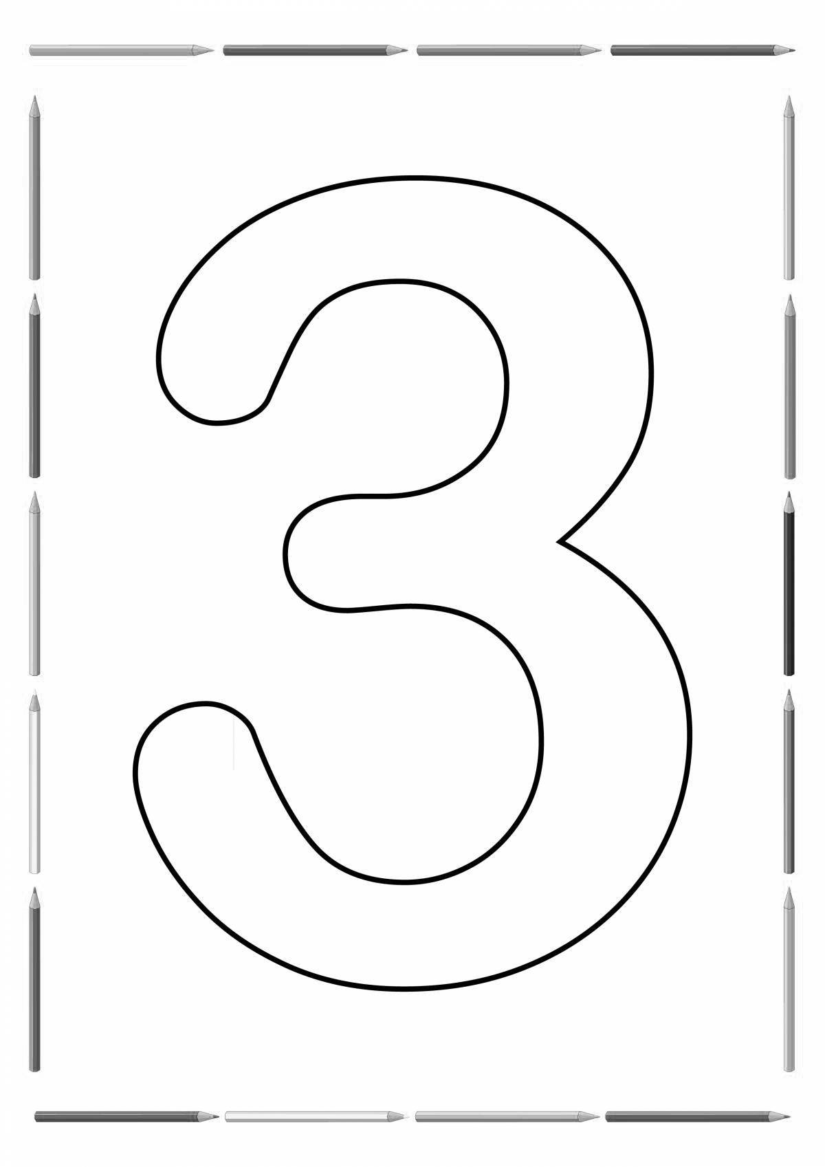 Photo Fun coloring number three