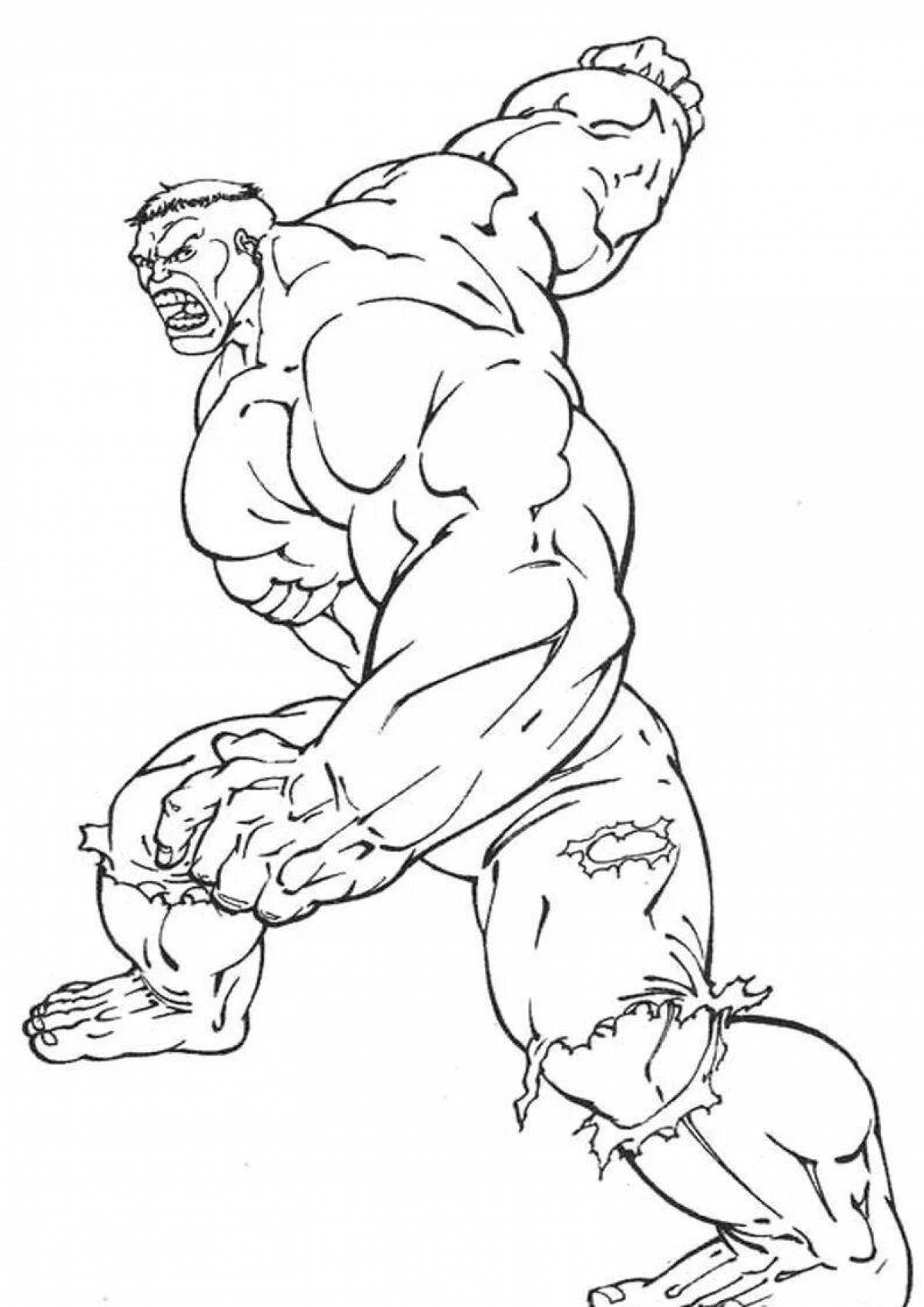 Eminent Iron Hulk coloring page