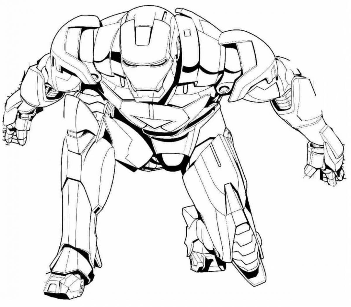 Great iron hulk coloring book