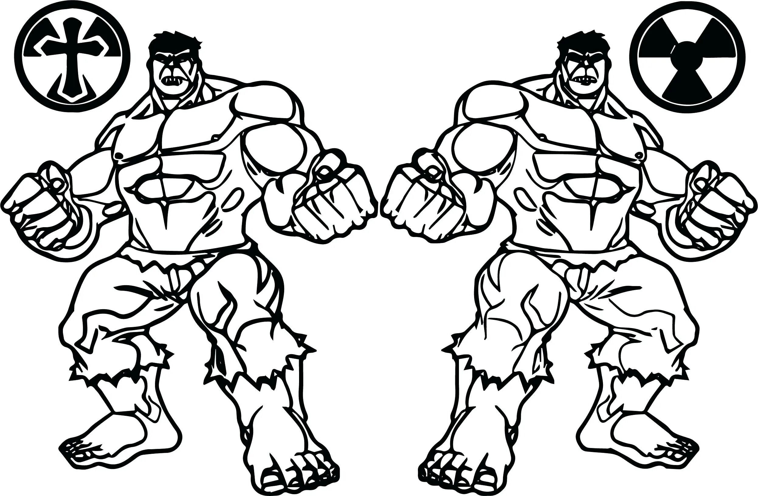 Artistically rendered iron hulk coloring page