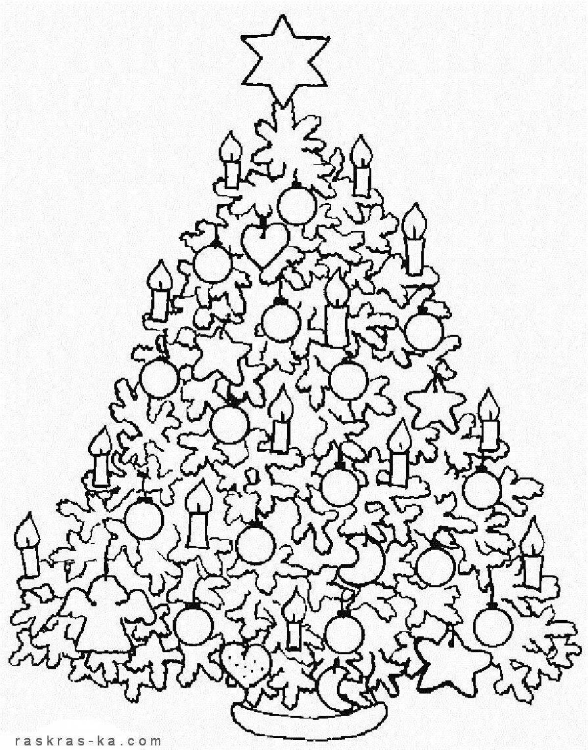 Radiant coloring page tree photo