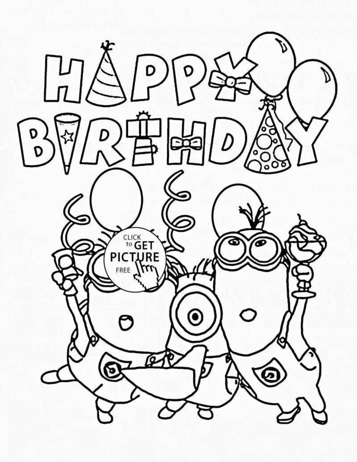 Coloring page great congratulations