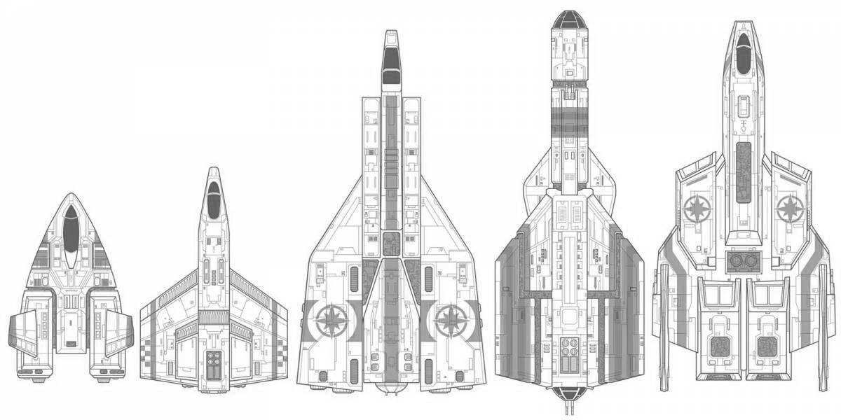 Увлекательная раскраска battlestar all