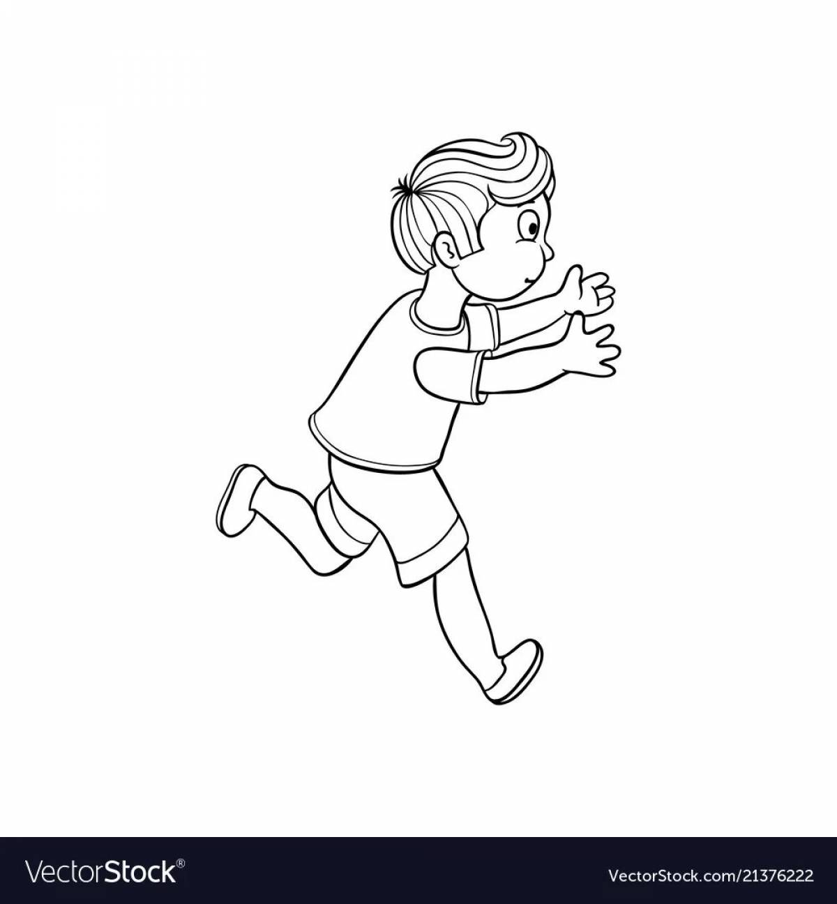 Boy running #13