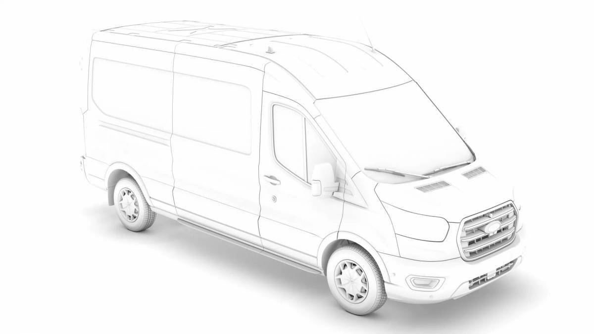 Gorgeous ford transit coloring book