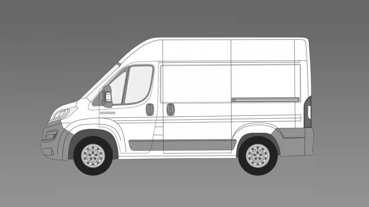 Fantastic coloring ford transit