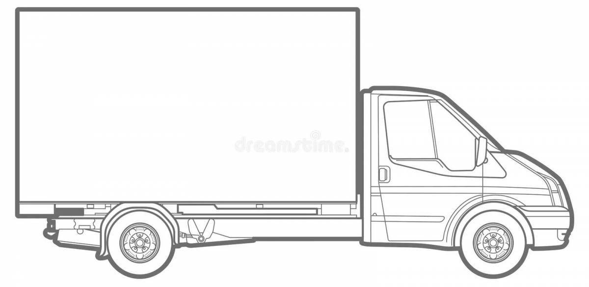 Cute ford transit coloring page