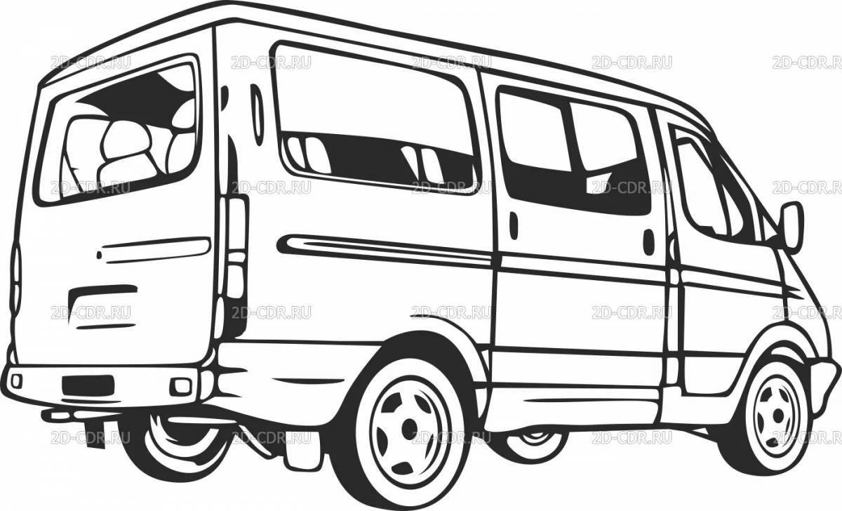 Coloring elegant ford transit