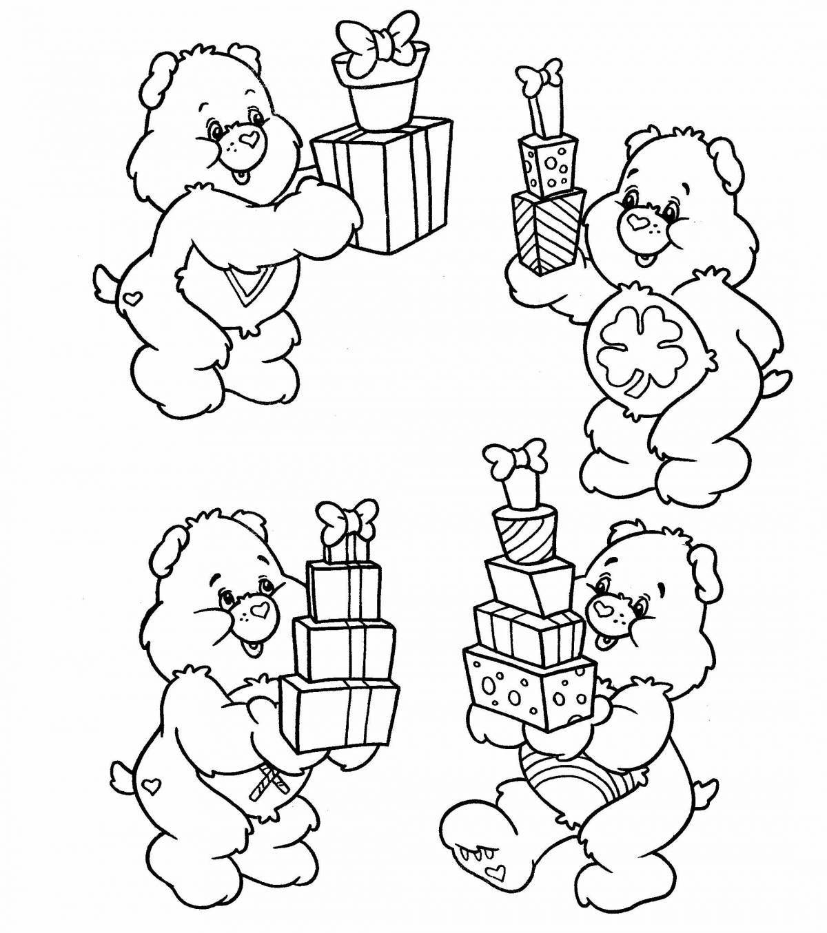 Fascinating bear coloring