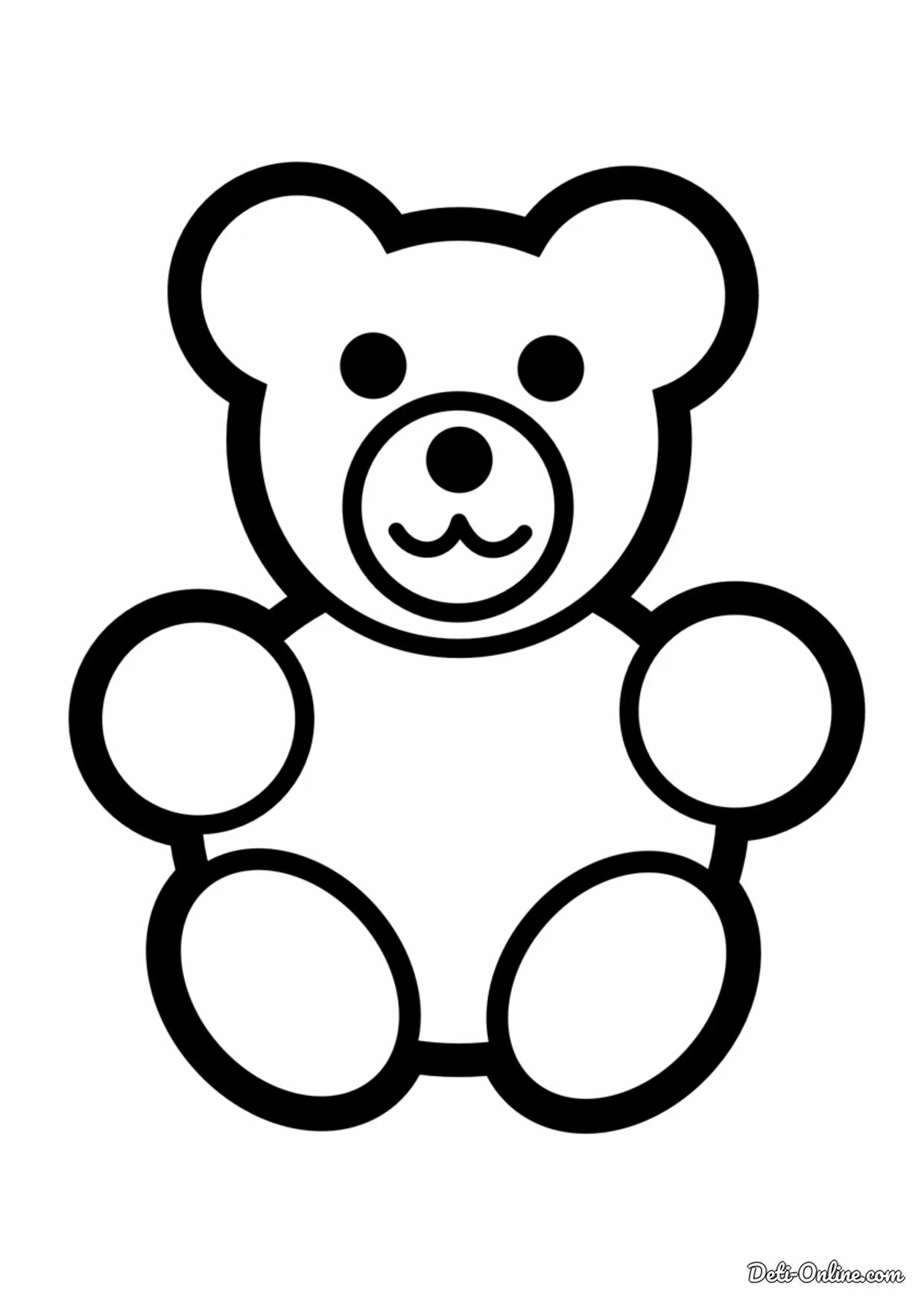 Coloring page brave bear