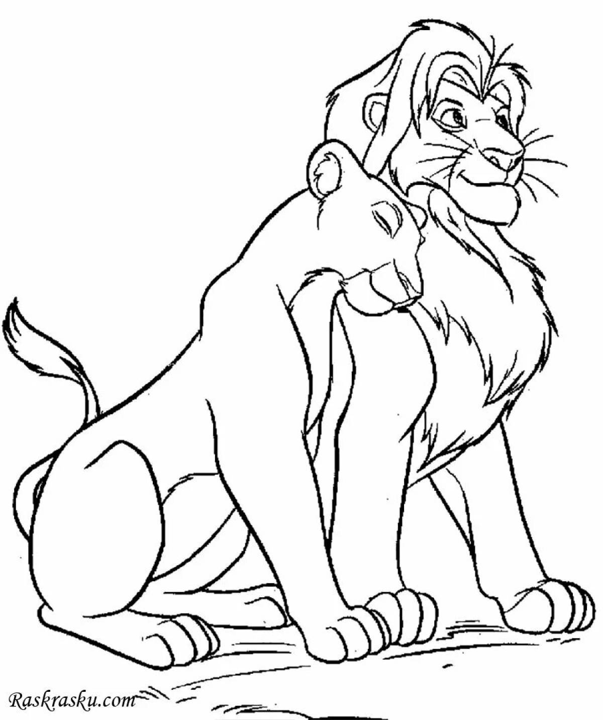 Coloring live simba jr