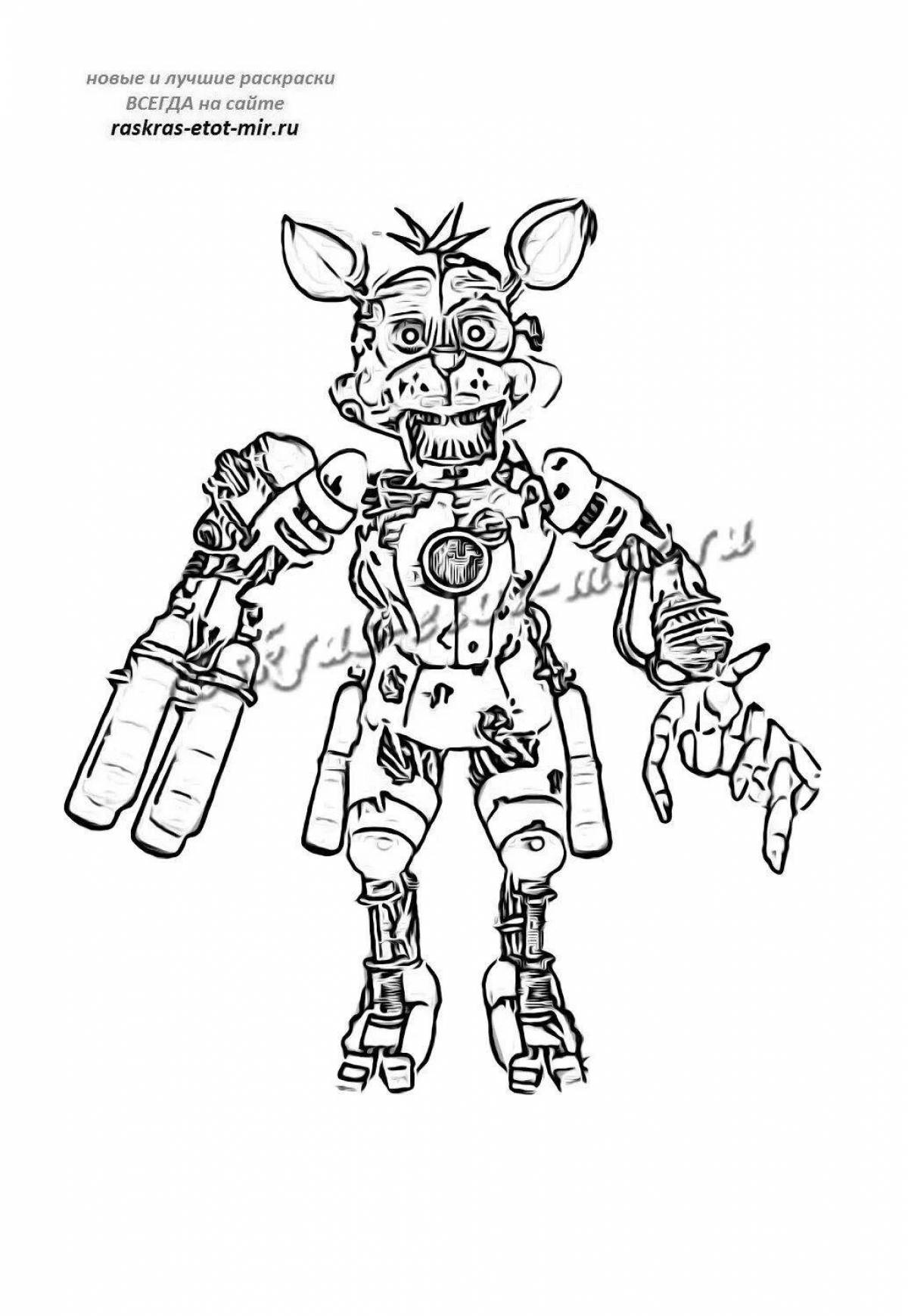 Rockstar animatronics fun coloring book